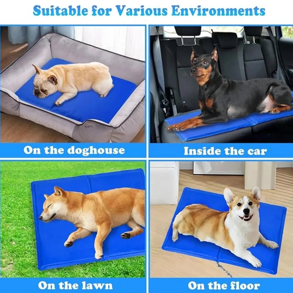Tapis Rafraîchissant Gel pour Chat & Chien – Cooling Pad Été