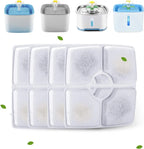 Cartouches de filtre de remplacement blanches pour fontaine à eau, lot de 4/8, ensemble en plaque.