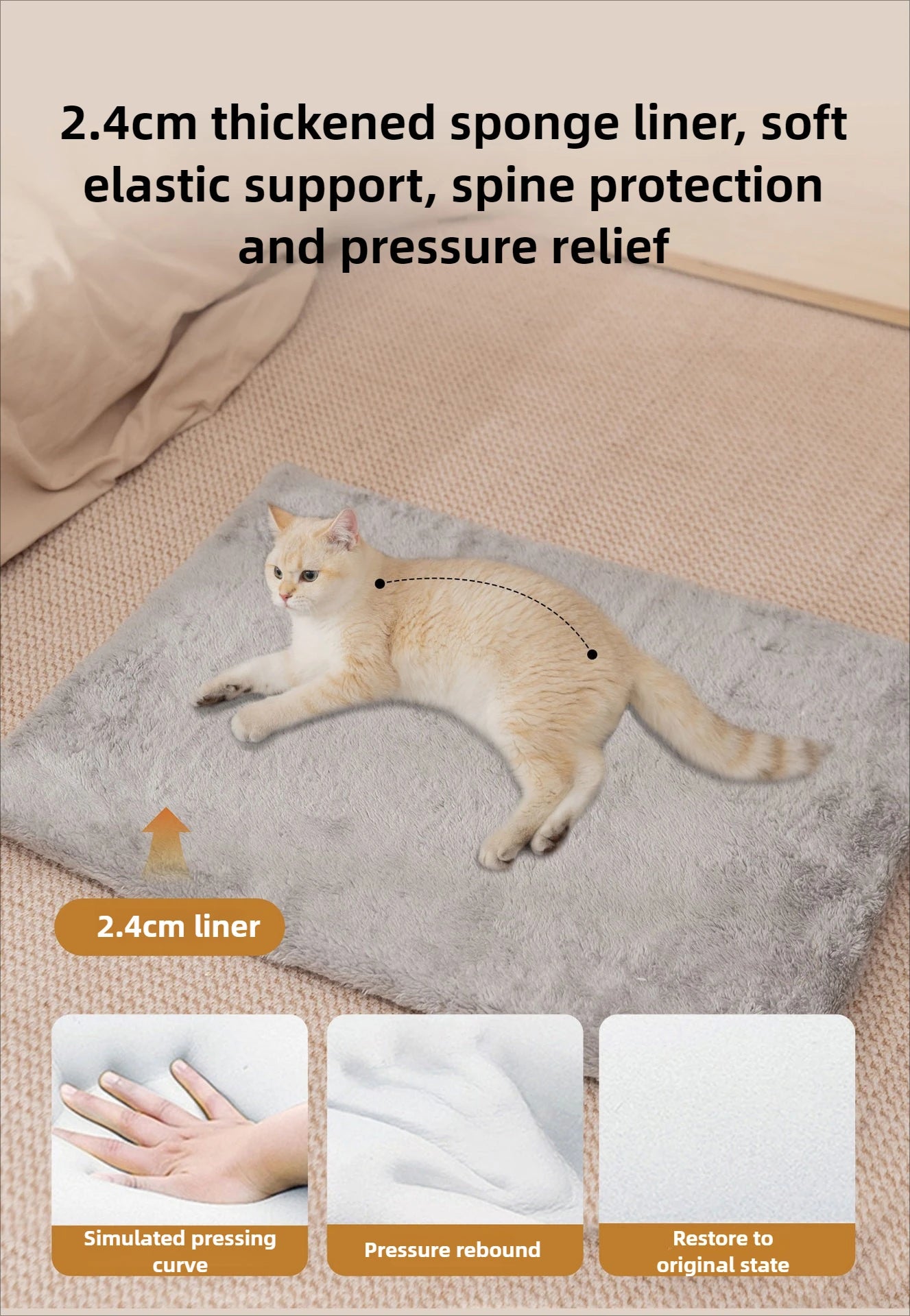 Housse amovible lavable niche chat - entretien facile