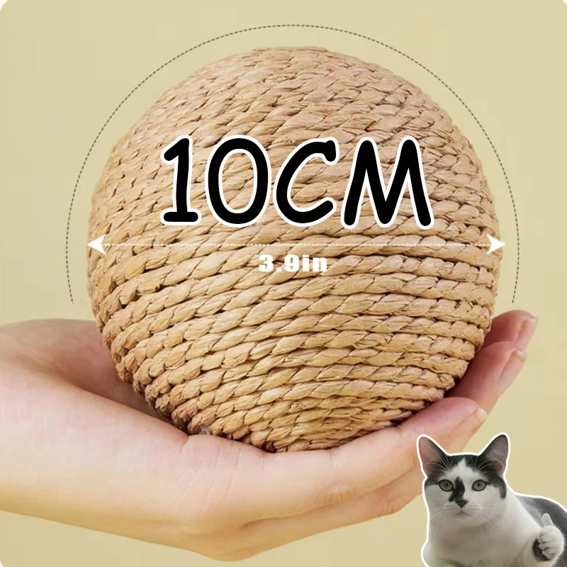 Balle en Sisal pour Chat – Griffoir Sonore Antigriffures 10cm