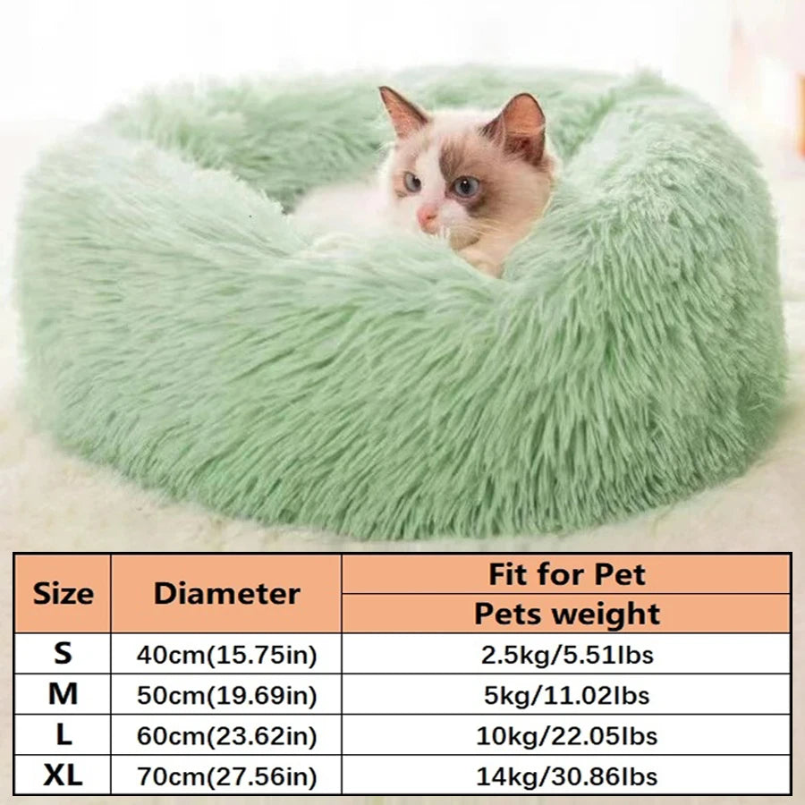 Dimensions panier chat S M L XL - guide des tailles vert