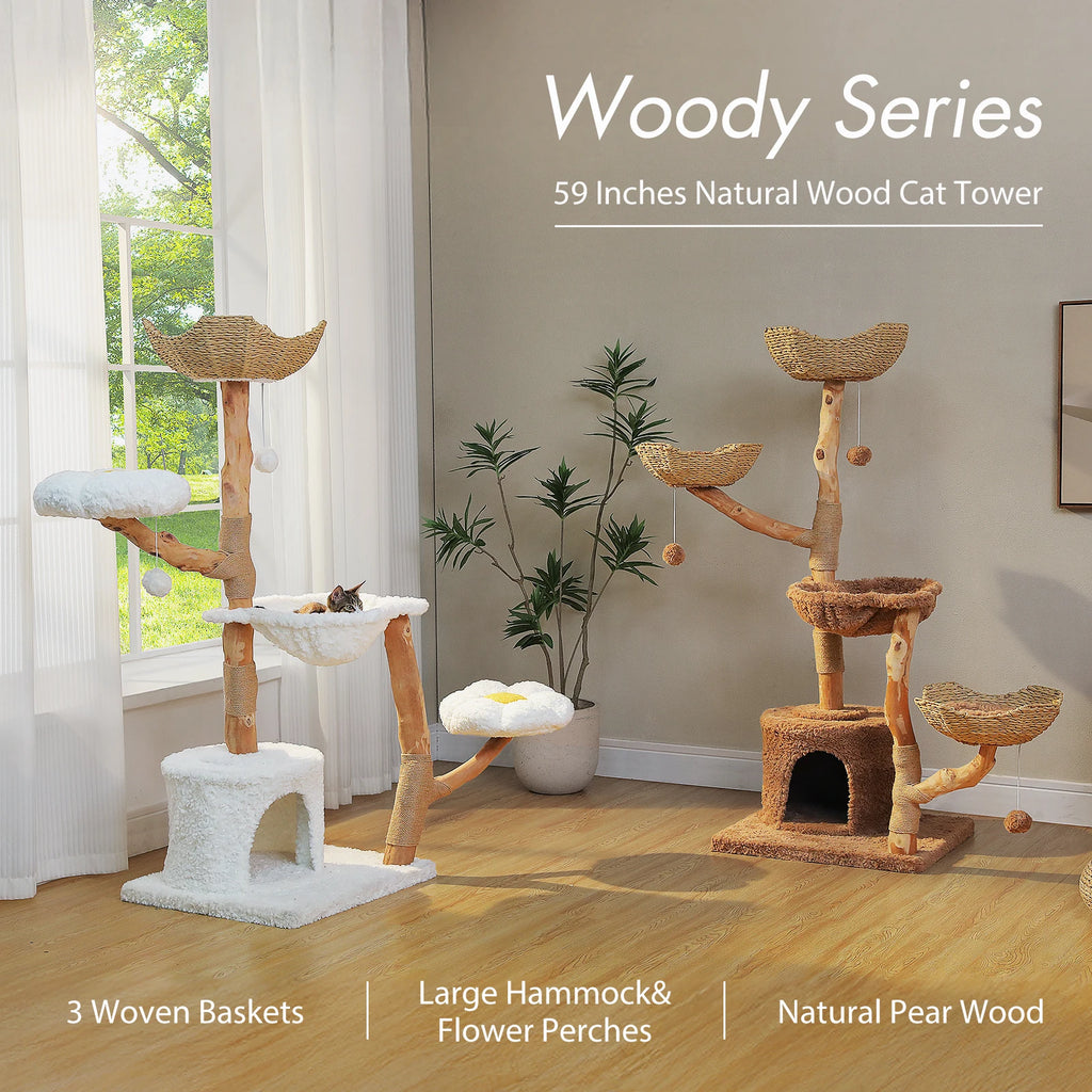 Multi-Level Cat Tree with Scratching Posts & Sleeping Areas
