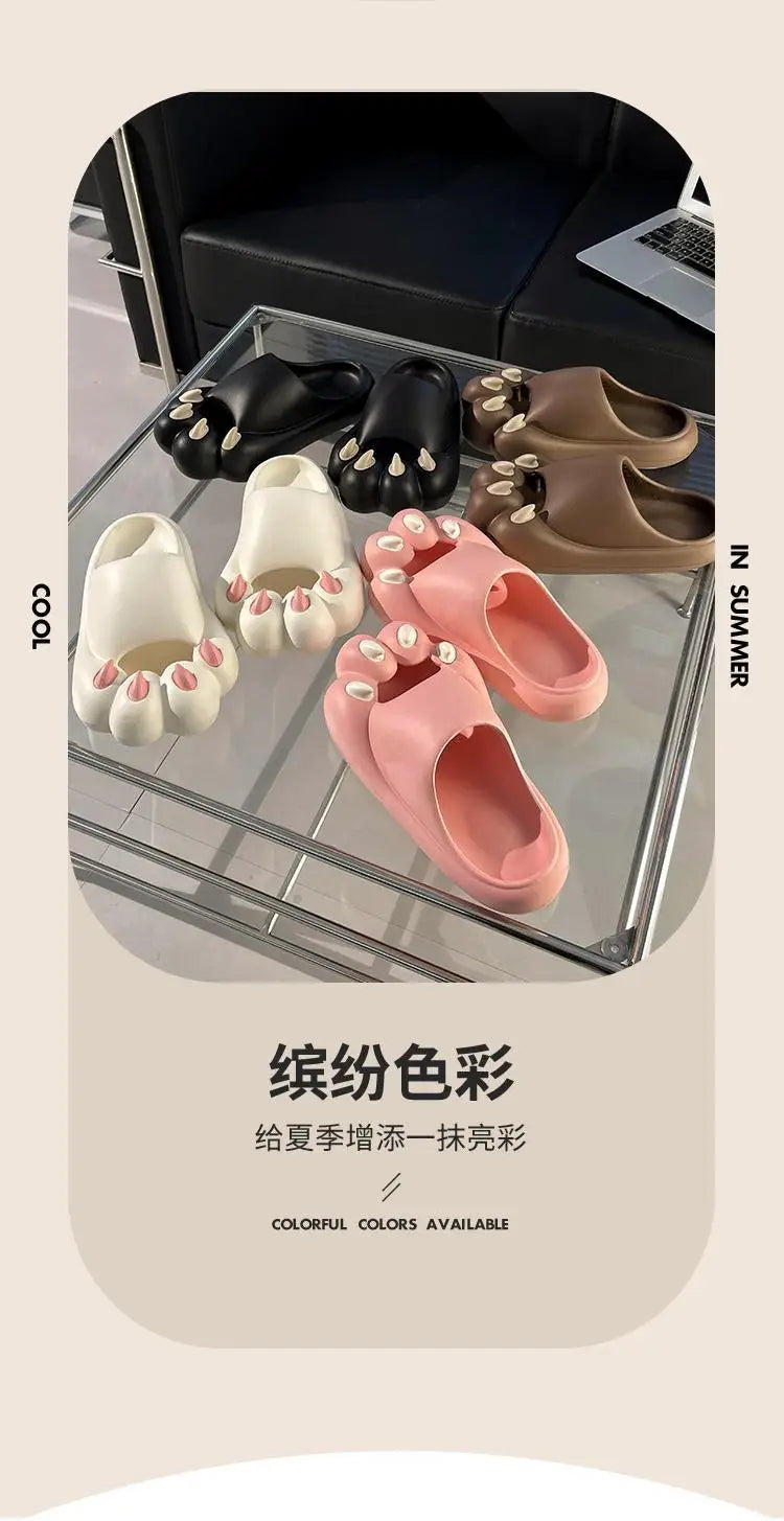 Cat Paw Slippers – Women's Lightweight EVA Summer Sandals