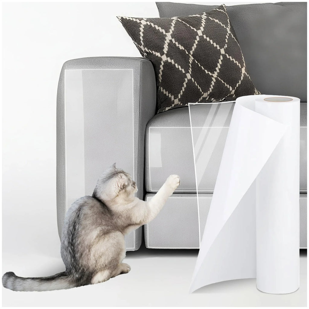 Cat Scratch Furniture Protector Tape - Self-Adhesive Transparent PVC