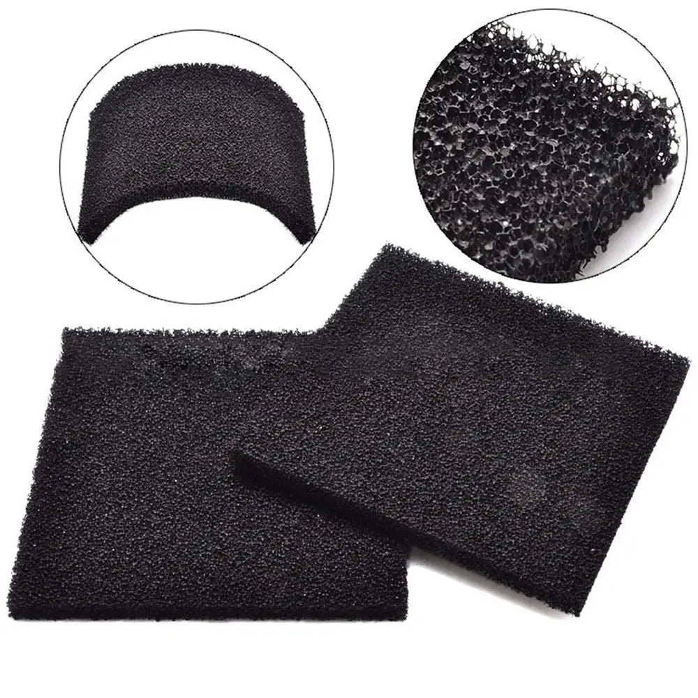 Filtres anti-odeurs en charbon actif, plaques noires avec texture absorbante