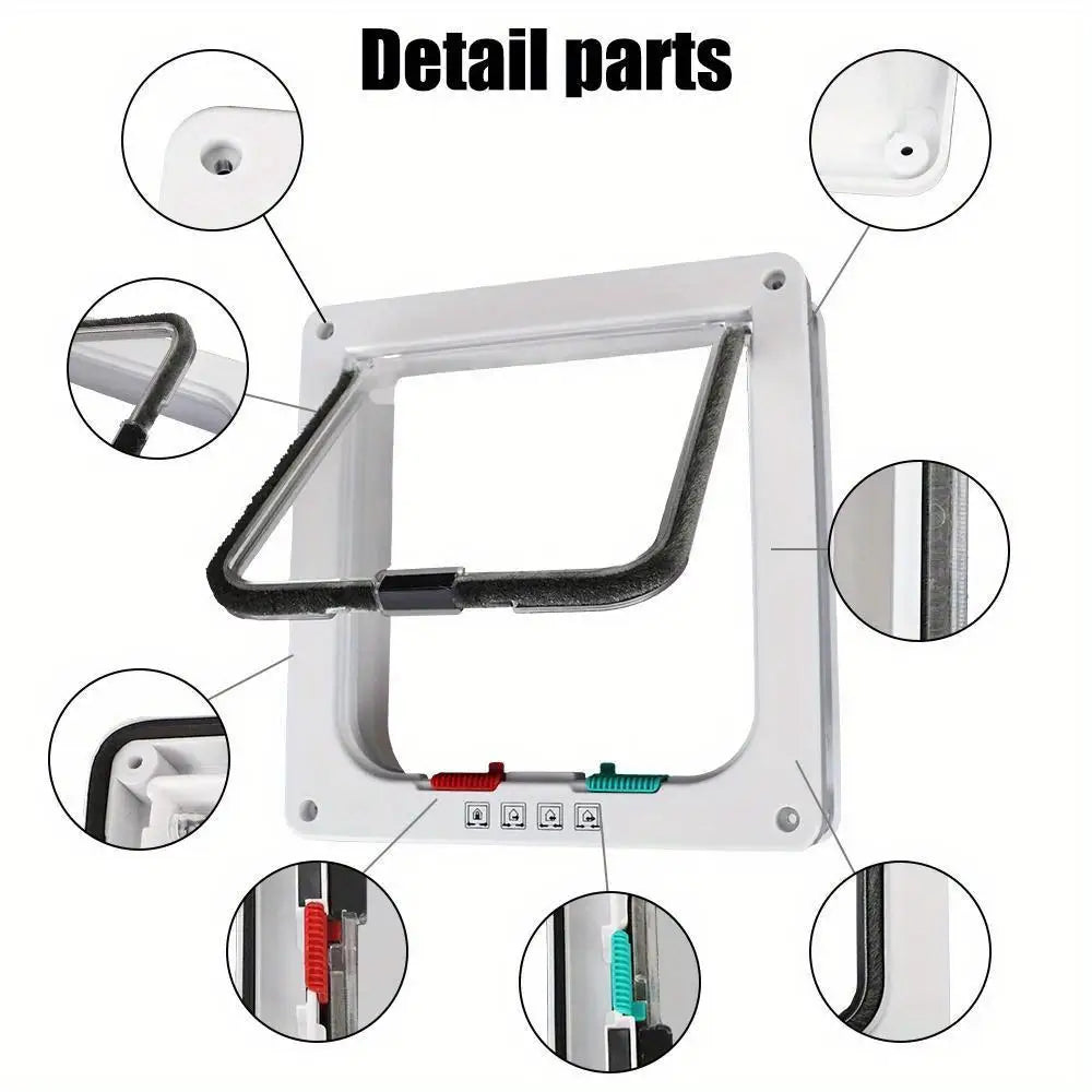Two-way swinging pet flap – Cat and dog door S/M/L