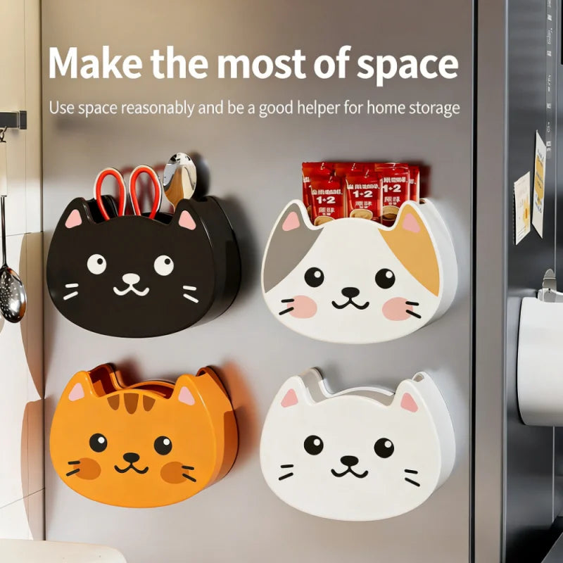 Kawaii Cat Magnetic Storage Box