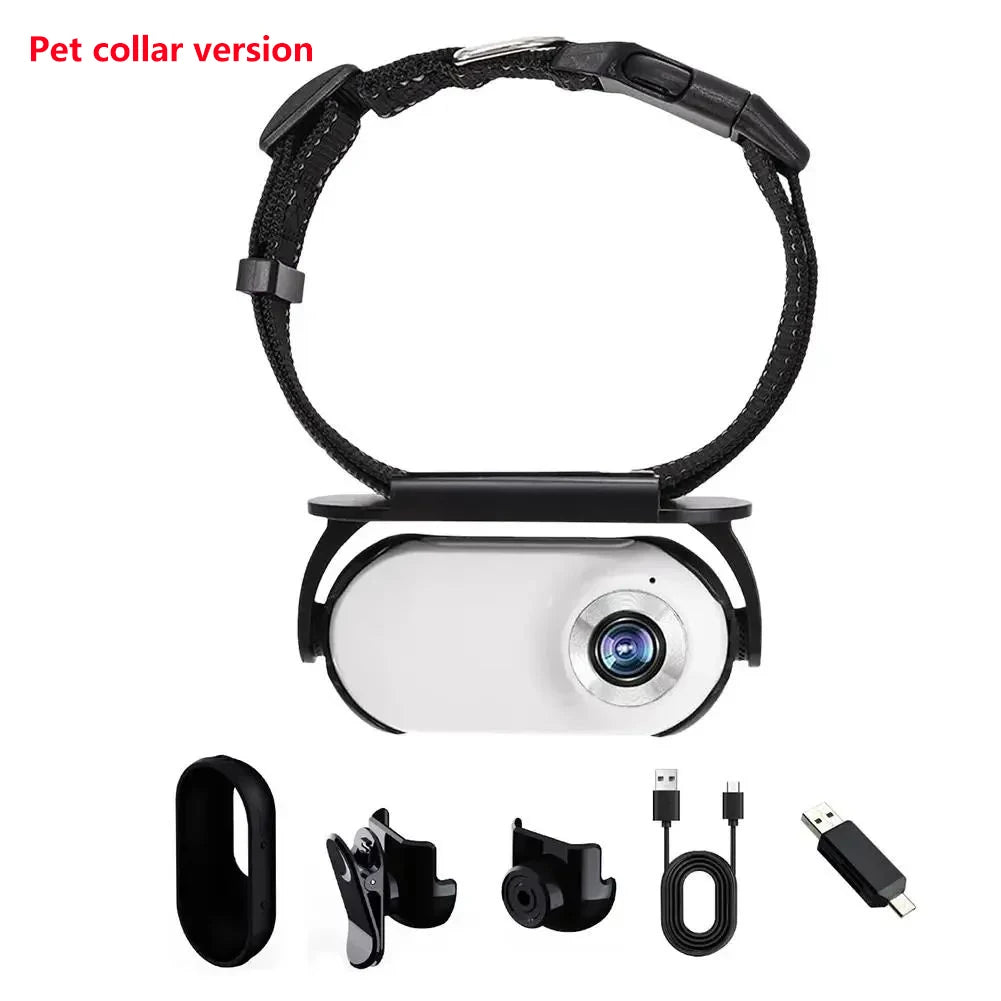 Mini-caméra de collier pour chat et chien – grand angle 120°