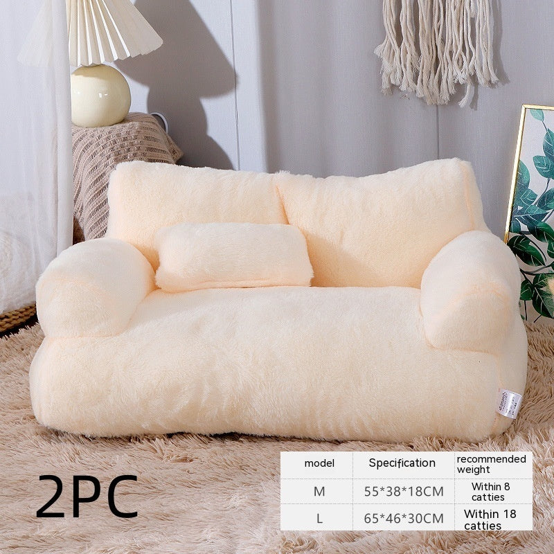 🎄 Lit de Luxe pour Chat et Chien – Cadeau de Noël Parfait – Nid Chaud en Peluche